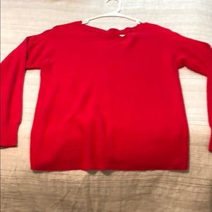 Lightweight red American eagle sweater